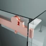 Picture 2/4 -Milano Duo Rose Gold shower cabin 80x120, 195cm, 8mm, NANO