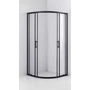 Picture 2/10 -Murcia Black curved shower cabin 80x80, 190cm, 6mm, NANO