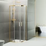 Picture 4/7 -Murcia Gold curved shower cabin 80x80, 190cm, 6mm, NANO