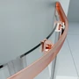 Picture 2/7 -Murcia Rose Gold curved shower cabin 80x80, 190cm, 6mm, NANO