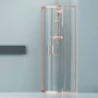Picture 5/7 -Murcia Rose Gold curved shower cabin 80x80, 190cm, 6mm, NANO