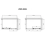 Picture 2/2 -Belver Duo shower cabin 80x120, 195cm, 6mm, NANO