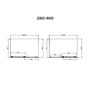 Picture 5/5 -Milano Duo shower cabin 80x120, 195cm, 8mm, NANO
