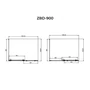 Picture 5/5 -Milano Duo shower cabin 90x120, 195cm, 8mm, NANO