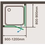 Picture 7/7 -Pilas shower cabin 90x90, 195cm, 6mm, NANO