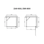 Picture 2/2 -Rubio Black shower cabin 80x80 195cm, 6mm, NANO