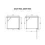 Picture 2/2 -Rubio Black shower cabin 90x90 195cm, 6mm, NANO