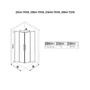 Picture 8/9 -Toulon 6mm Black shower cabin 70*70 190cm