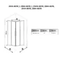 Picture 7/8 -Motril Gold shower cabin 80x80 190cm, 6mm, NANO