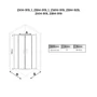 Picture 6/7 -Murcia Rose Gold curved shower cabin 90x90, 190cm, 6mm, NANO
