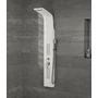 Picture 4/13 -Alegre White shower panel, stainless steel