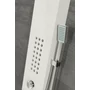 Picture 12/13 -Alegre White shower panel, stainless steel