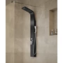 Picture 2/13 -Bologna Black shower panel, stainless steel