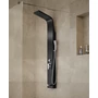 Picture 3/14 -Merin Black shower panel, stainless steel