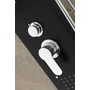 Picture 8/14 -Merin Black shower panel, stainless steel
