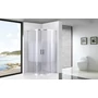 Picture 6/8 -Avignon 6mm White curved shower cabin 70*70 190cm