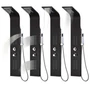 Picture 5/5 -Verona Black thermostatic shower panel, stainless steel, LED