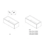 Picture 3/5 -Straight bathtub front 150 cm