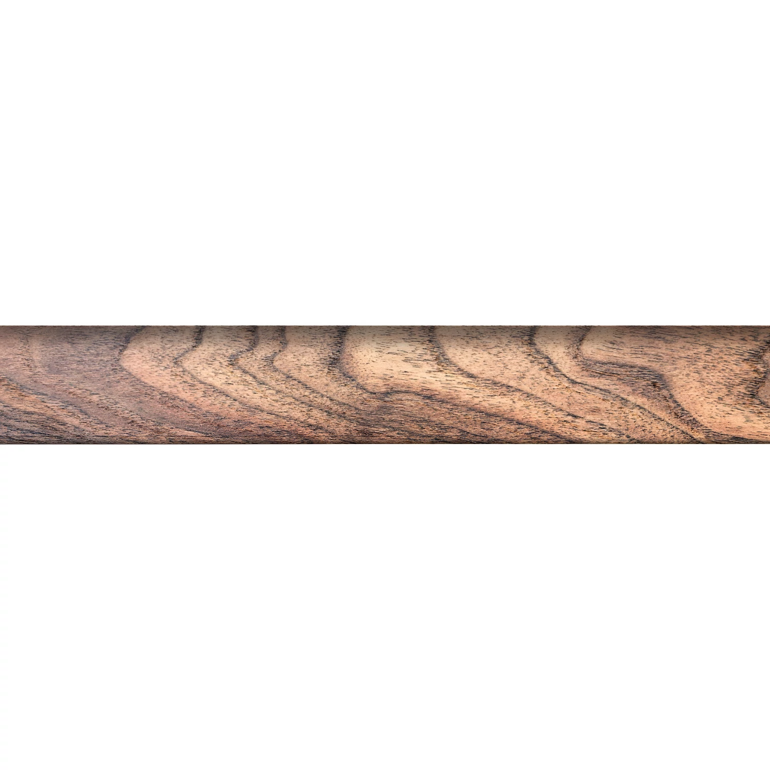 W-STEP skirting board for laminate flooring, walnut pattern, 2400x60x15 mm