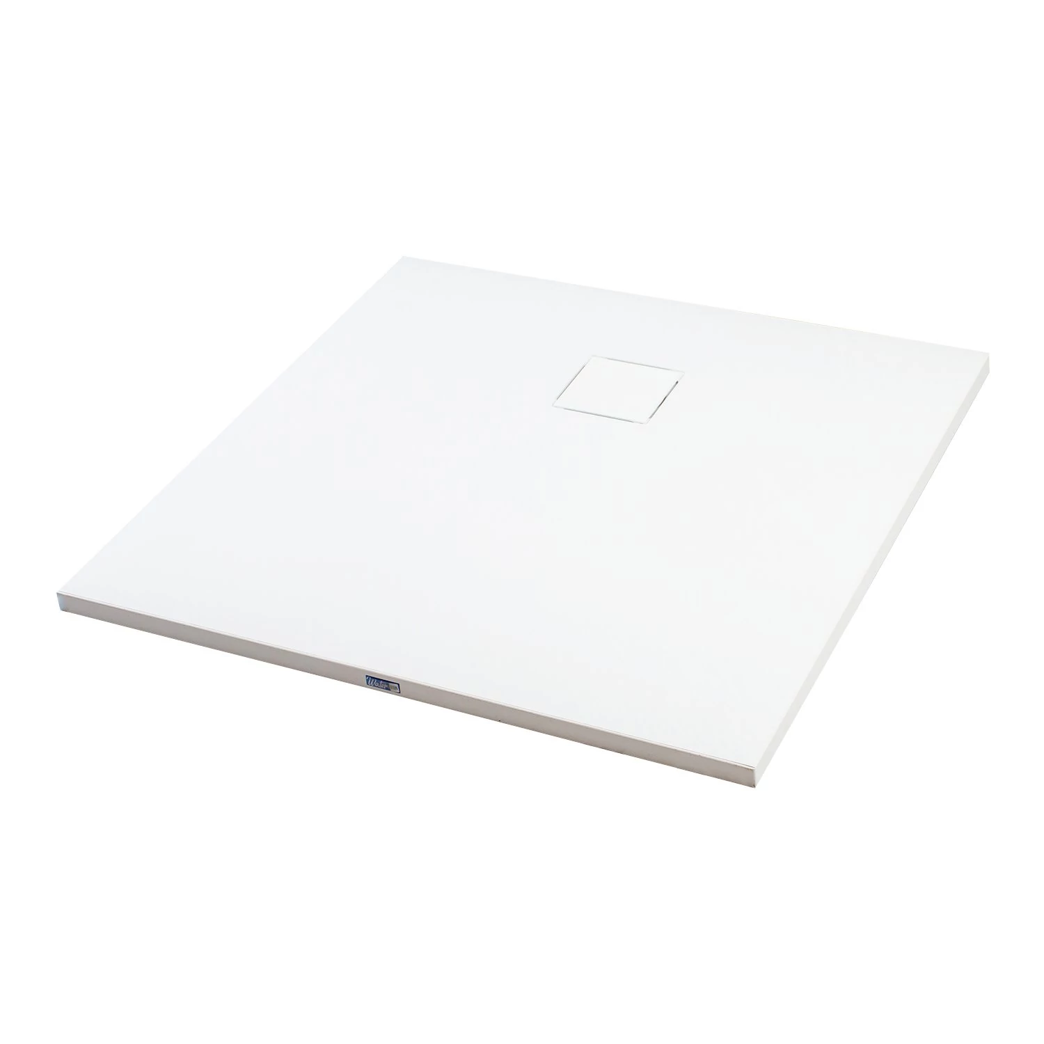 Cagliari White 80x80x2.6 cm square, SMC shower tray with siphon