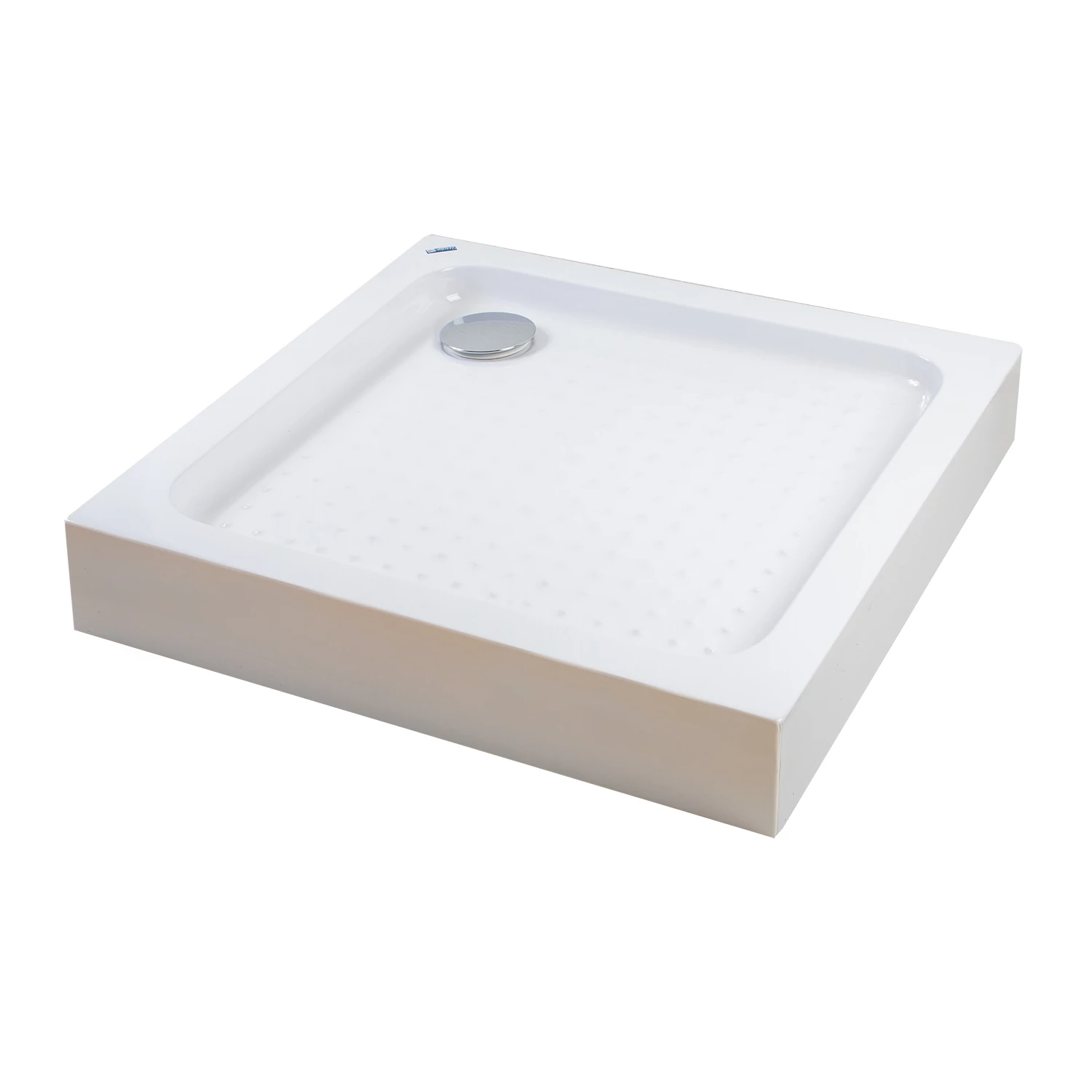 Almagro 80x80x13.5 cm square acrylic shower tray with siphon