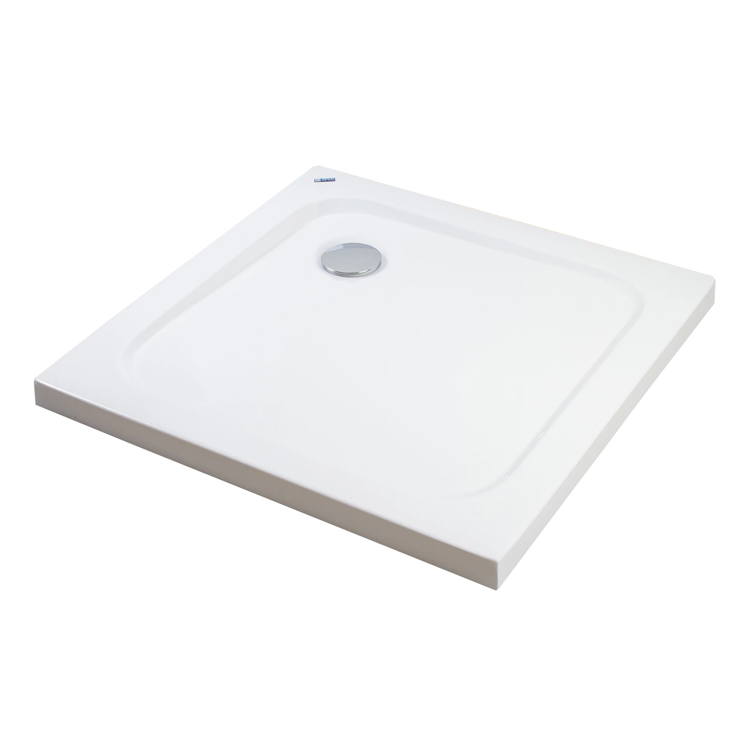 Coria 80x80x5 cm square acrylic shower tray with siphon