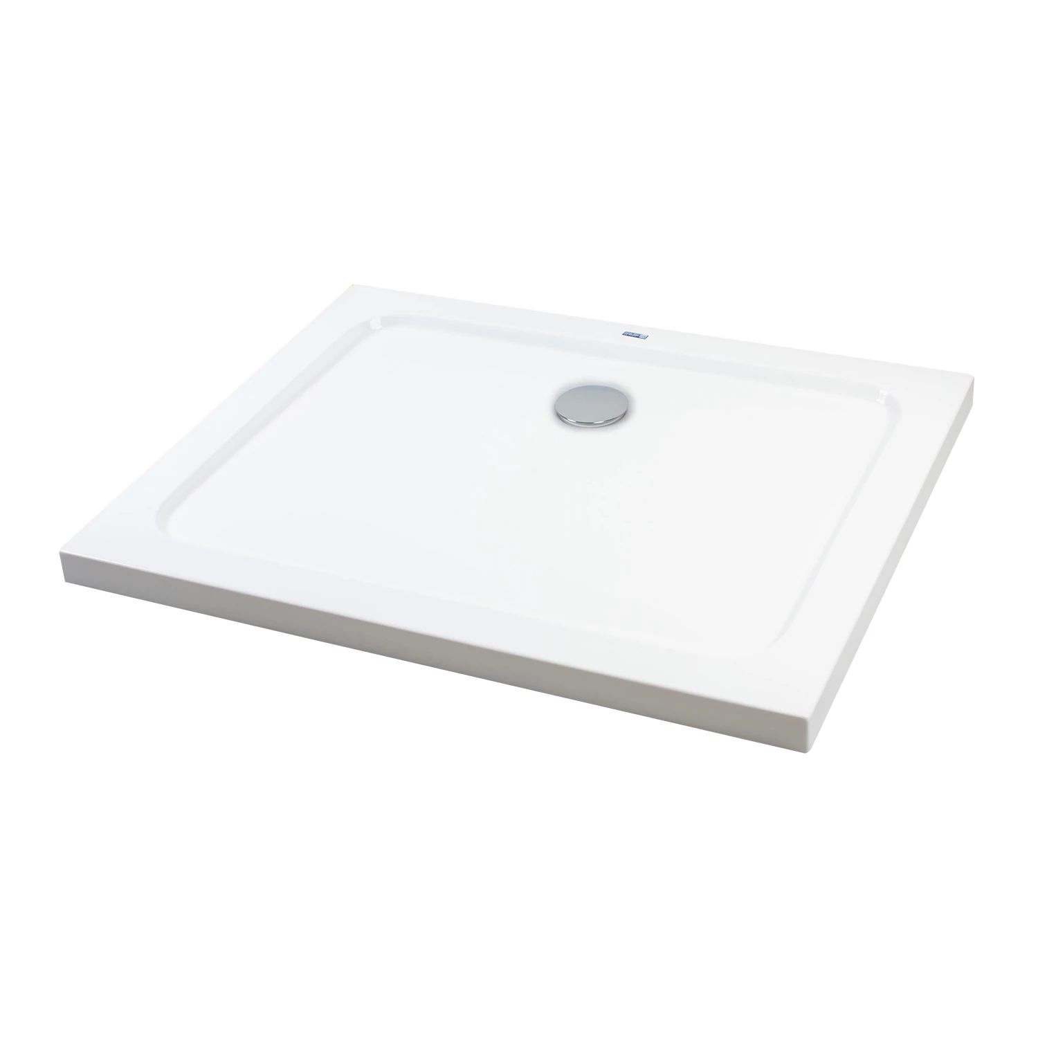 Coria 80x100x5 cm square, rectangular, acrylic shower tray with siphon